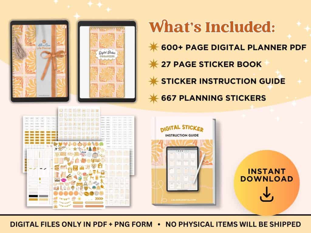 Life Planner Digital Planner Set | Cali Girl Digital