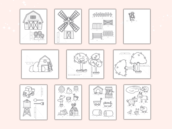 Build a Farm Paper Craft Printable - Image 3