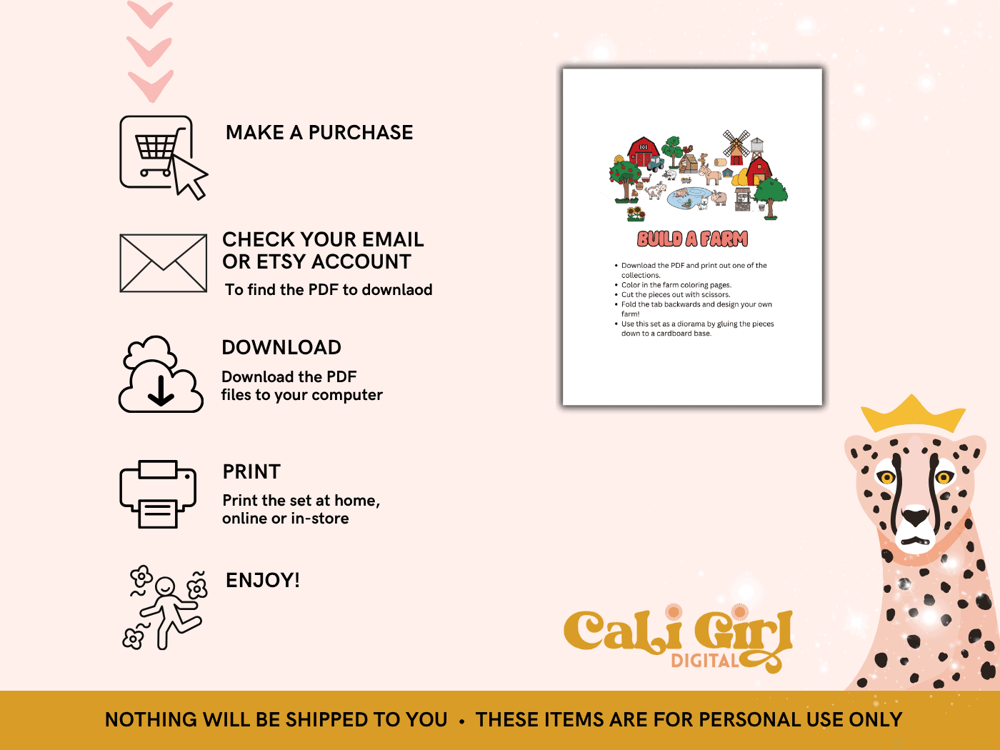 Build a Farm Paper Craft Printable - Image 6