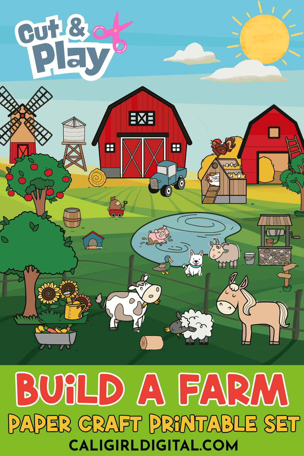 Build a Farm Paper Craft Printable - Image 7