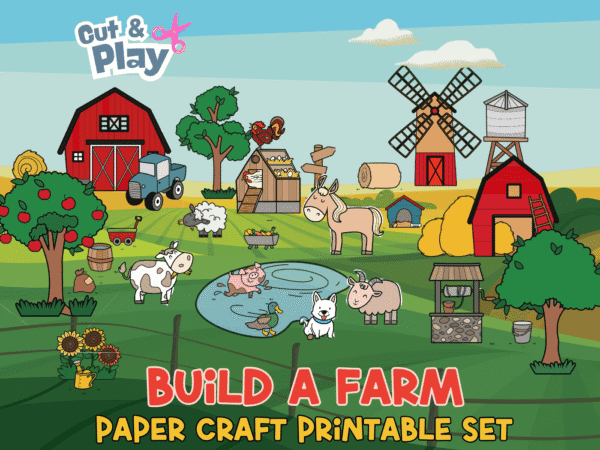 Build a Farm Paper Craft Printable