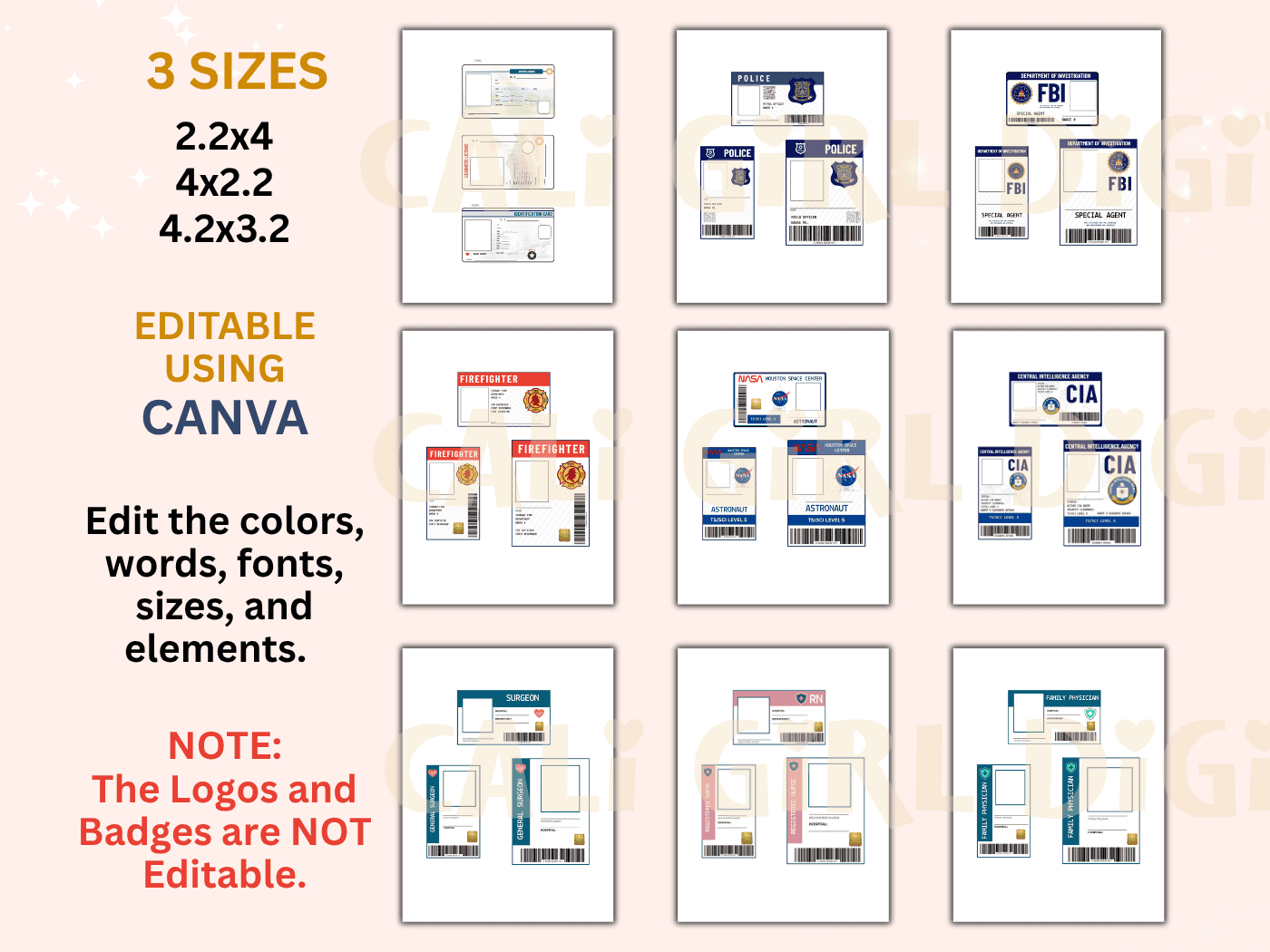 Pretend Play Name Tag and Badge Set - Image 4