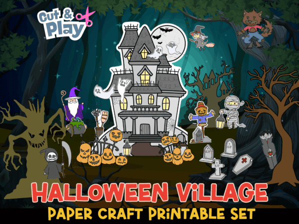 Haunted House Halloween Paper Craft