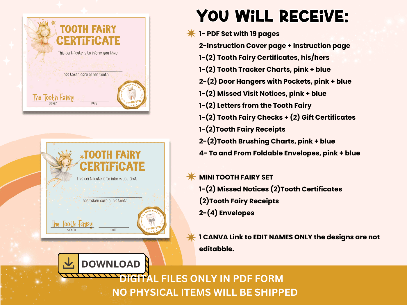 Editable Tooth Fairy Letter Kit - Image 3