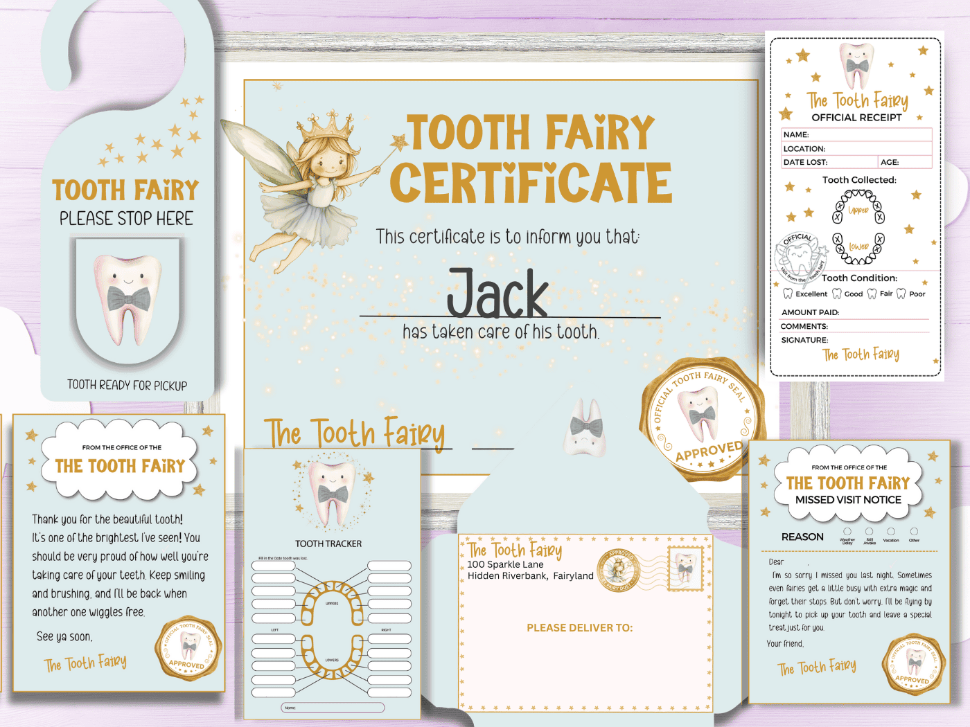 Editable Tooth Fairy Letter Kit - Image 2