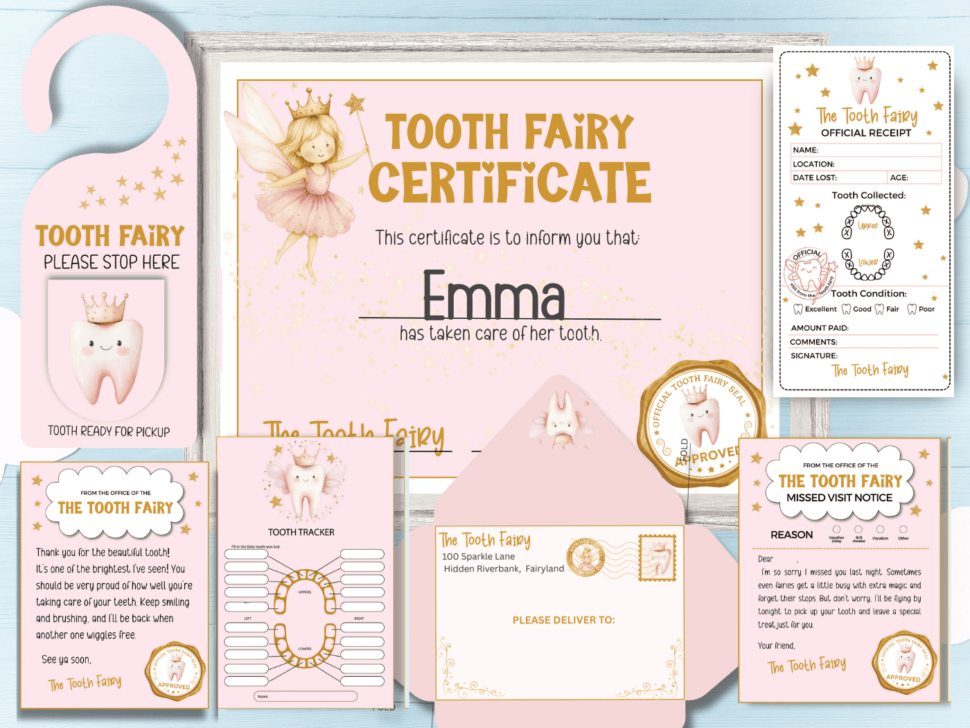 Editable Tooth Fairy Letter Kit