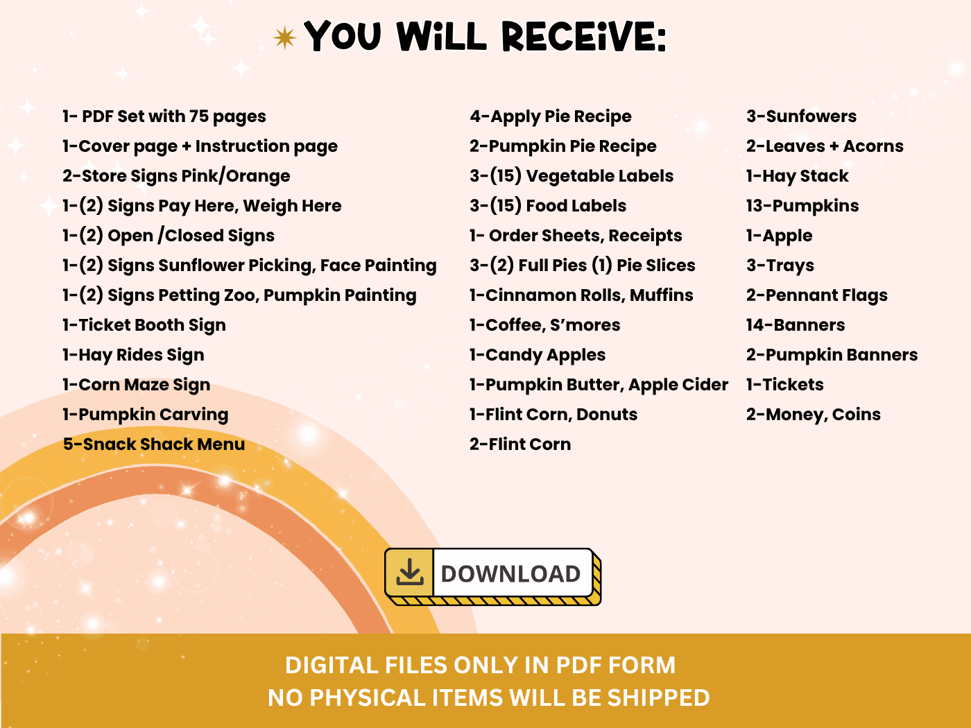 Pumpkin Patch Pretend Play Set - Image 3